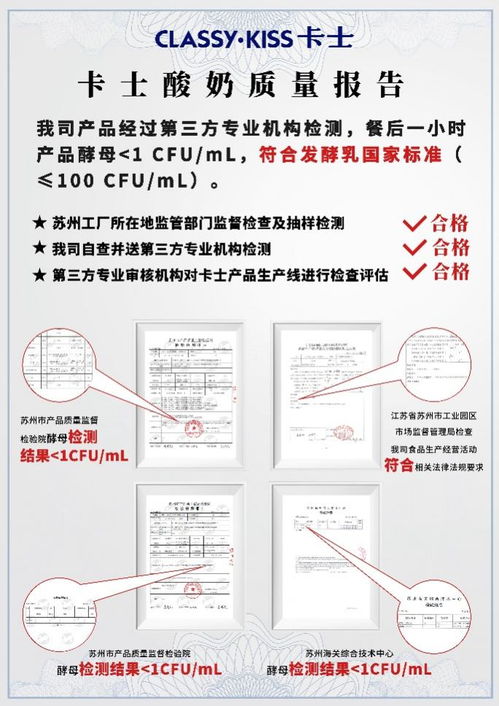 卡士乳業(yè)回應(yīng)不實(shí)報(bào)道 公布產(chǎn)品質(zhì)量檢測合格報(bào)告與供應(yīng)鏈管理服務(wù)